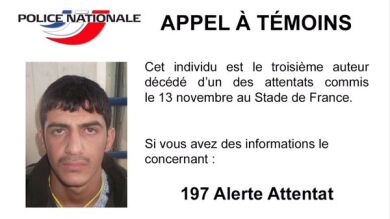 La Policía francesa difunde la foto del tercer suicida del Estadio de Francia