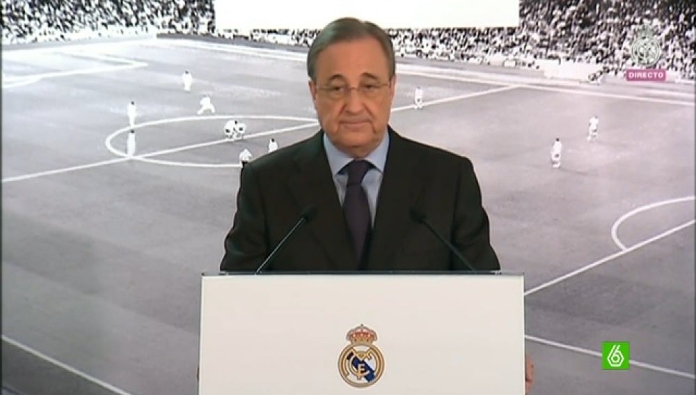 Florentino, en la rueda de prensa