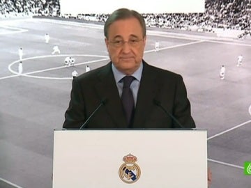 Florentino, en la rueda de prensa