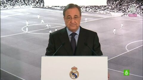 Florentino, en la rueda de prensa