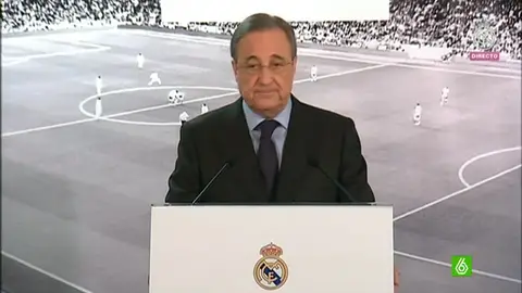 Florentino, en la rueda de prensa Florentino, en la rueda de prensa