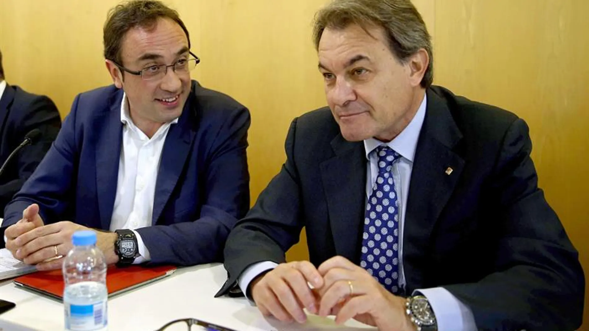 Josep Rull, al lado de Artur Mas Josep Rull, al lado de Artur Mas