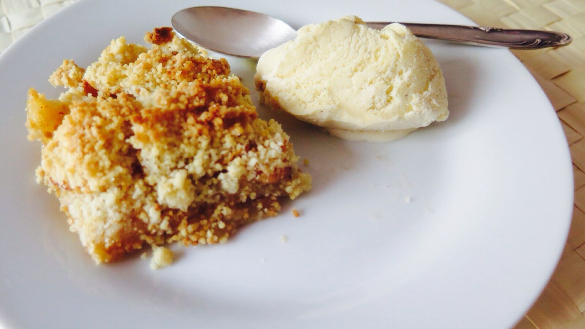 Crumble de manzana para flipar