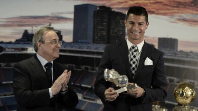 Florentino defiende públicamente a Cristiano y la afición respalda su continuidad