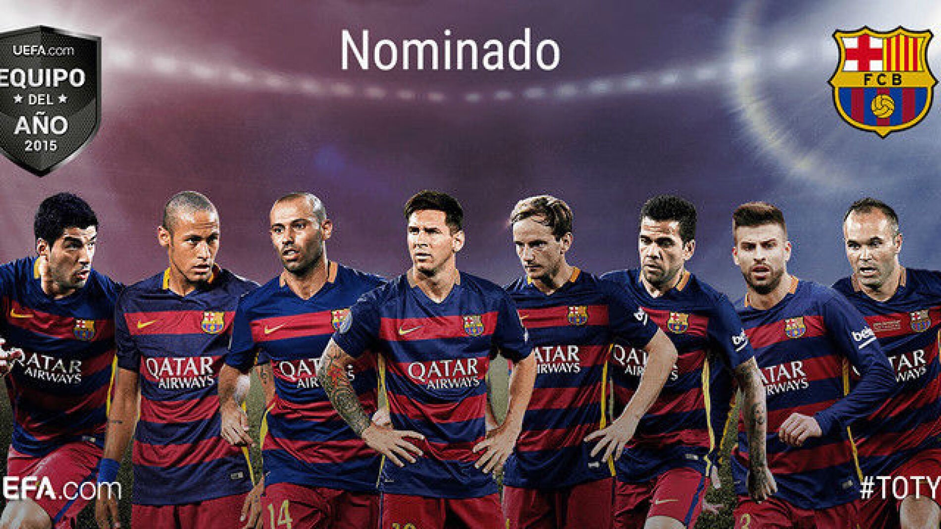 Los ocho nominados del Bar&ccedil;a