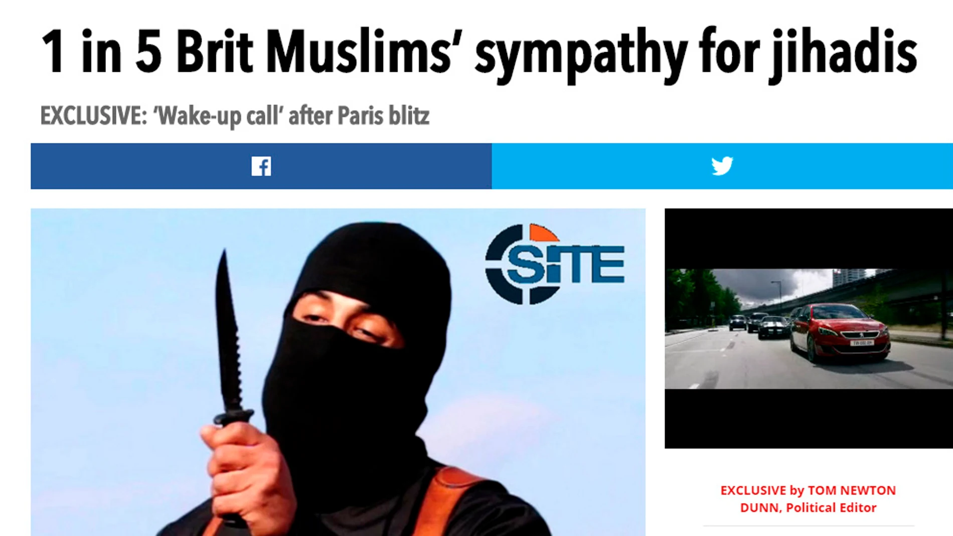 Encuesta de The Sun en portada Encuesta de The Sun en portada