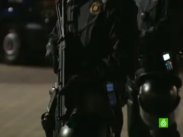 La seguridad en la previa del Camp Nou La seguridad en la previa del Camp Nou