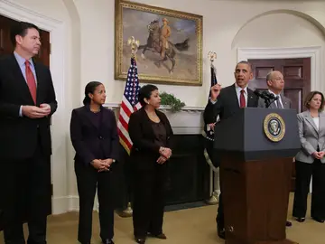 Barack Obama, junto a otros miembros de su Consejo de Seguridad Nacional Barack Obama, junto a otros miembros de su Consejo de Seguridad Nacional