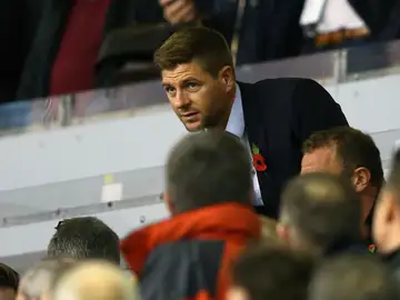 Steven Gerrard, en la grada de Anfield Steven Gerrard, en la grada de Anfield
