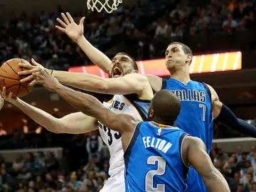 Marc Gasol, en acción ante Dallas Marc Gasol, en acción ante Dallas