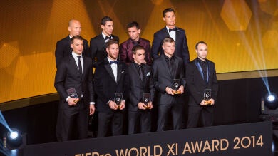 Once jugadores españoles entre los 55 preseleccionados para el 'OnceFIFPro 2015'
