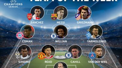 Messi y Griezmann, en el equipo de la semana de la UEFA