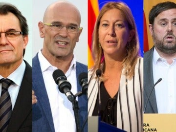 Mas, Romeva, Munté y Junqueras