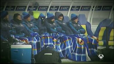 ¡Qué frío pasaron los jugadores del Madrid en Ucrania!
