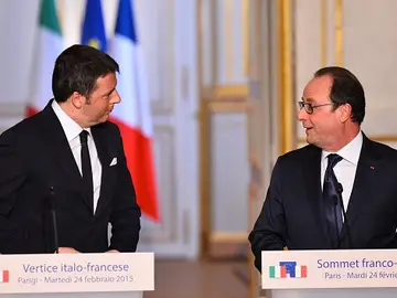Hollande y Renzi Hollande y Renzi