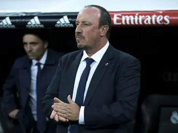 Rafa Benítez, en la banda del Bernabéu Rafa Benítez, en la banda del Bernabéu
