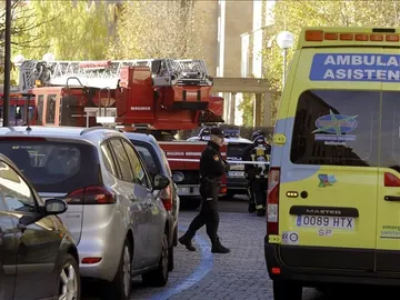 Efectivos sanitarios, de bomberos y de la Policía Local en Salamanca Efectivos sanitarios, de bomberos y de la Policía Local en Salamanca