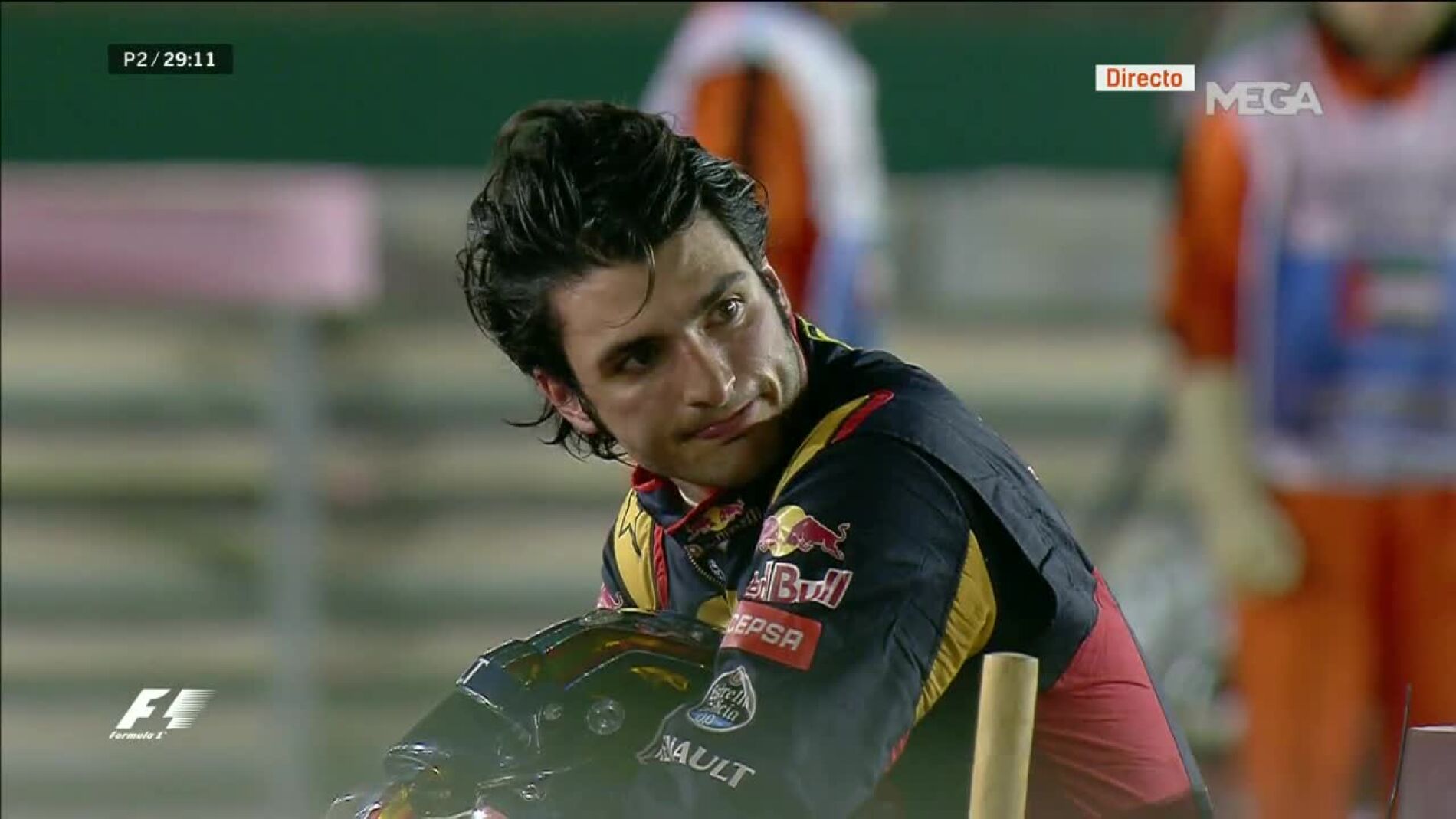 Sainz, con cara de circunstancias