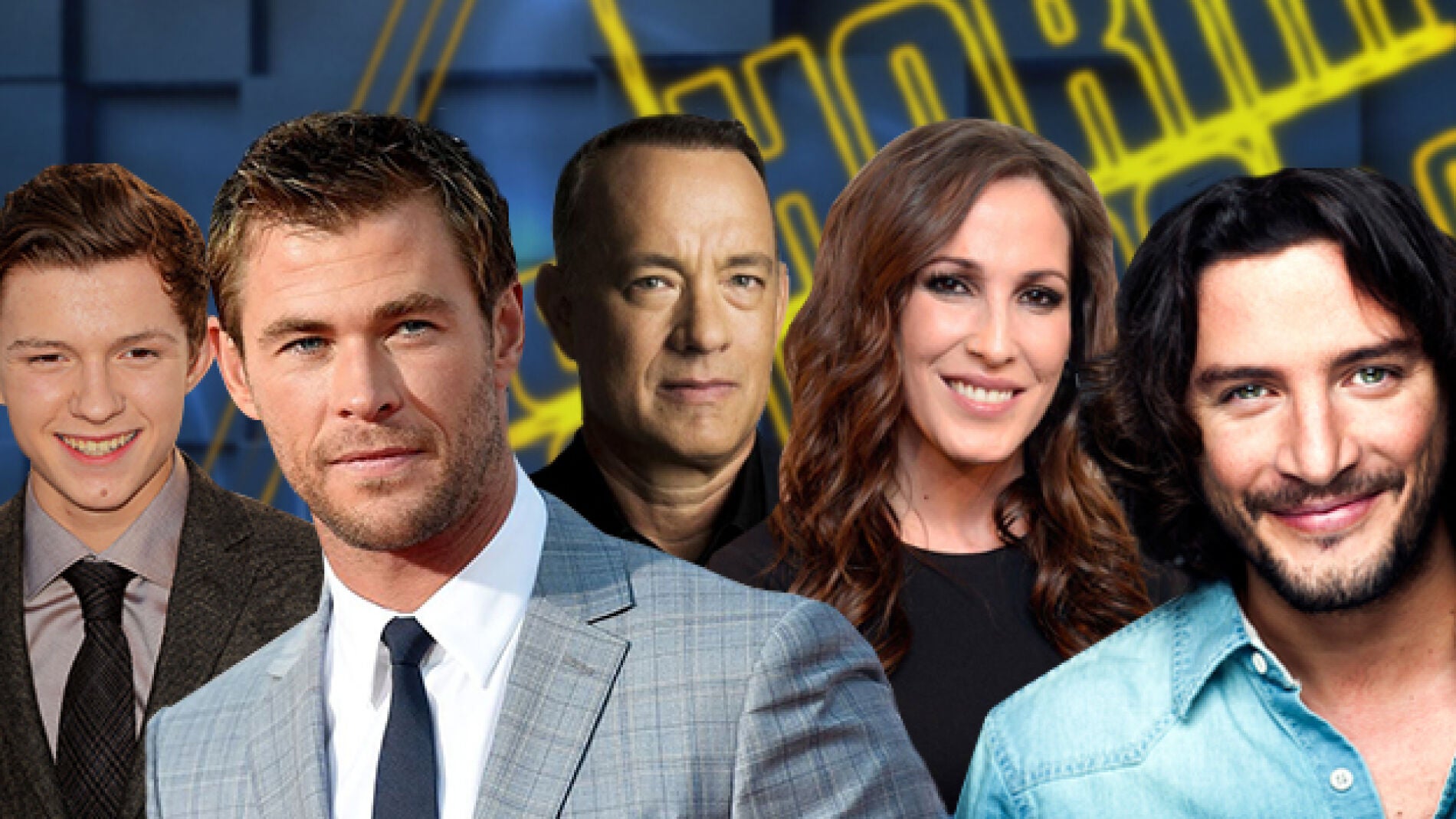 Malú, Tom Hanks, Manuel Carrasco y Chris Hemsworth y Tom Holland en 'El