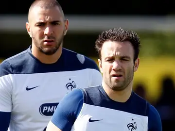 Valbuena y Benzema Valbuena y Benzema