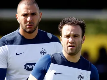 Valbuena y Benzema Valbuena y Benzema