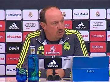 Rafa Benítez, en rueda de prensa Rafa Benítez, en rueda de prensa