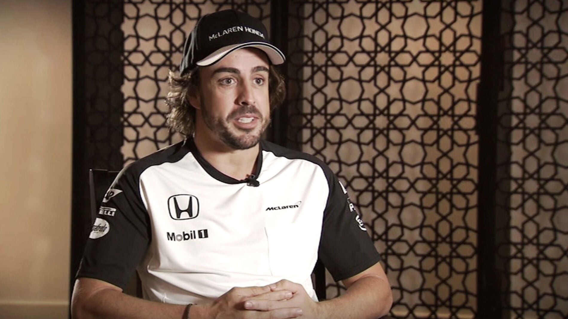 Alonso, ante la c&aacute;mara