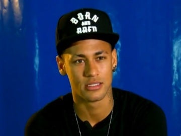 Neymar, durante una entrevista