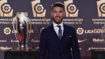 Sergio Ramos, en los premios de la LFP