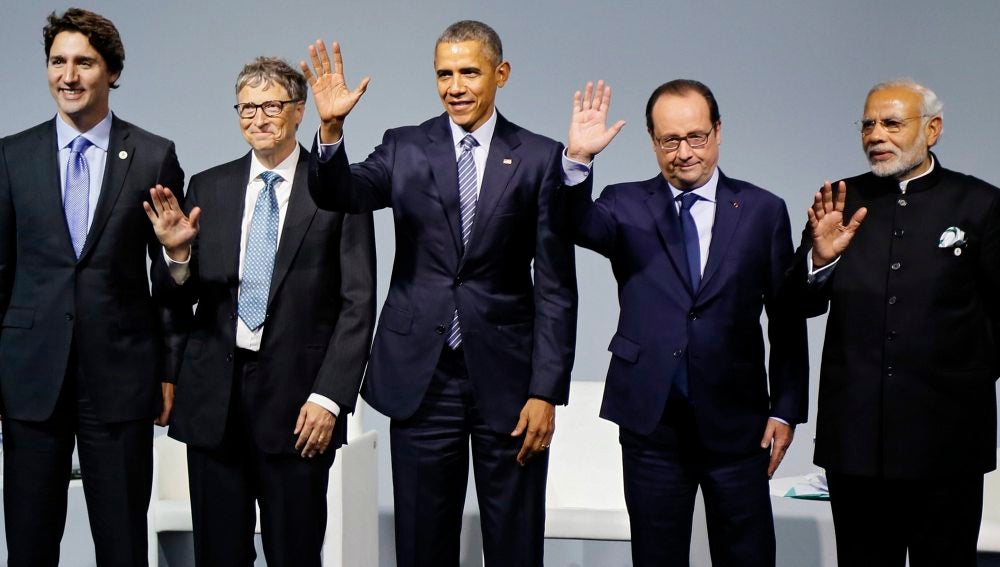 Líderes mundiales en la cumbre del clima
