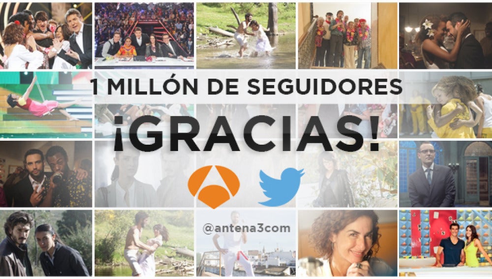 1 millón de seguidores @antena3com