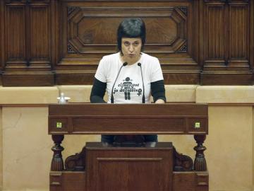 La portavoz del grupo de la CUP en el Parlament, Anna Gabriel