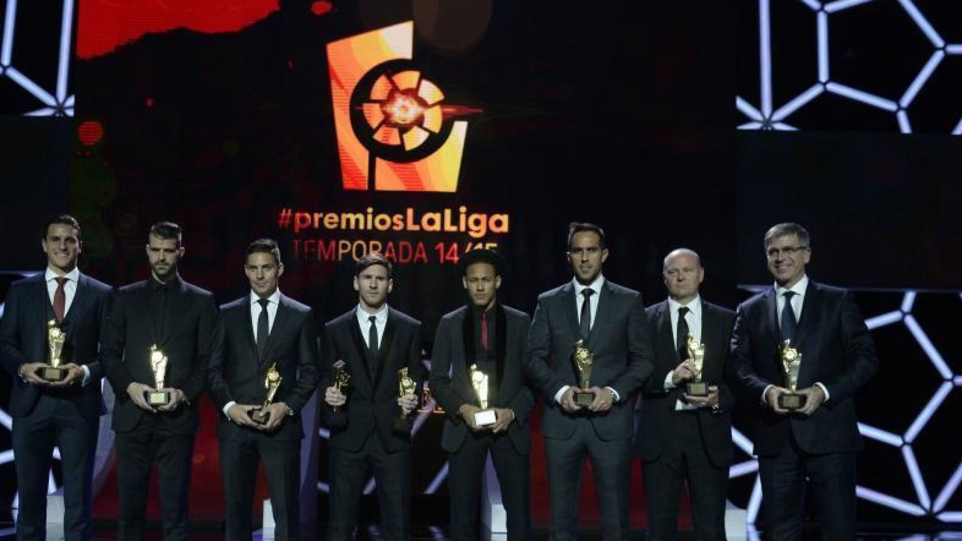 Los premieados en la gala de la Liga