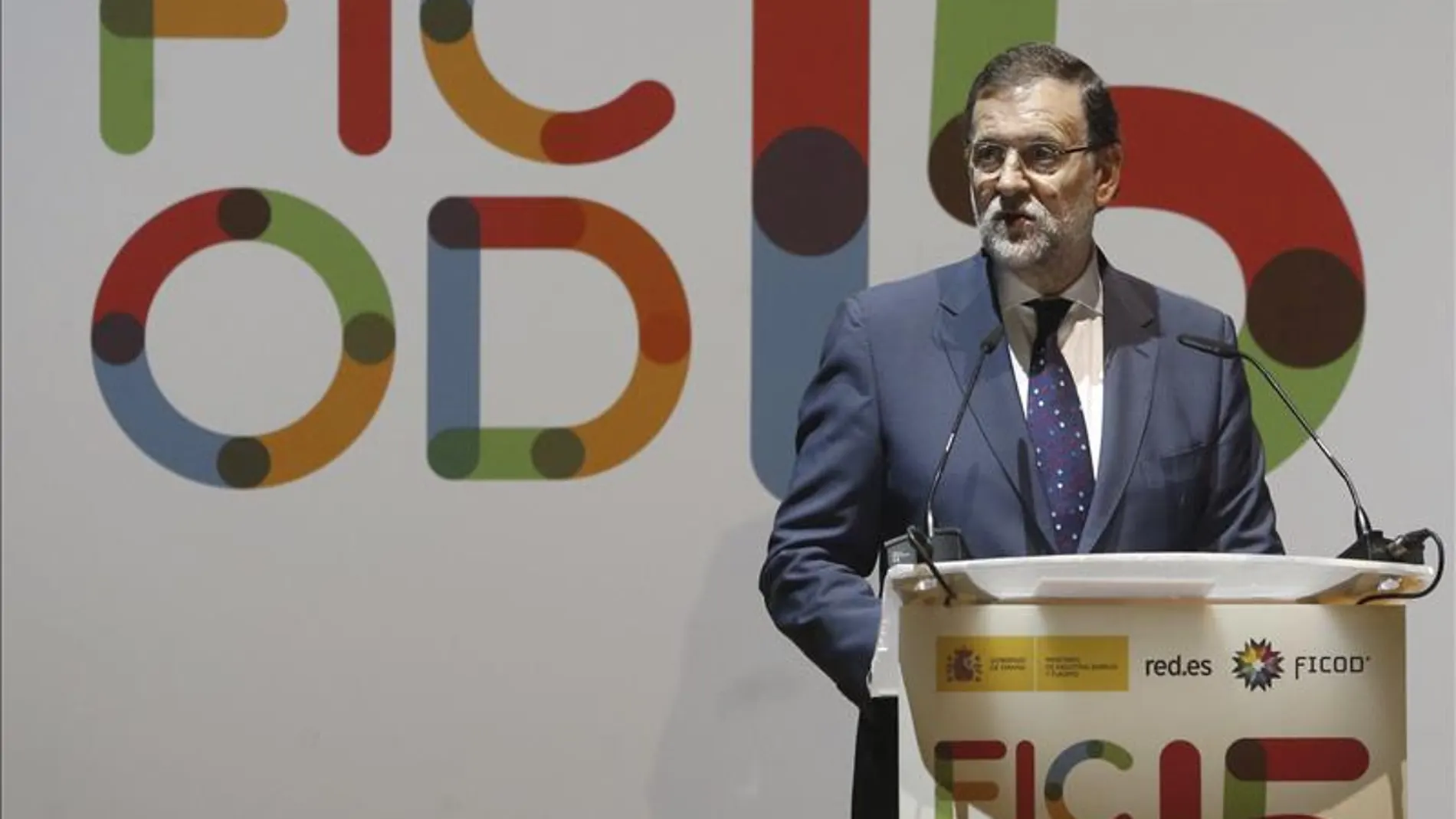 Mariano Rajoy, durante la inauguración de Ficod 2015