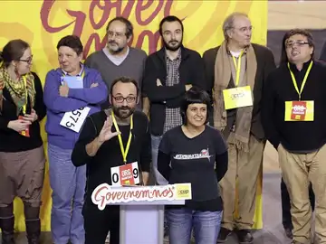 El diputado de la CUP Benet Salelles durante su intervención en un acto El diputado de la CUP Benet Salelles durante su intervención en un acto