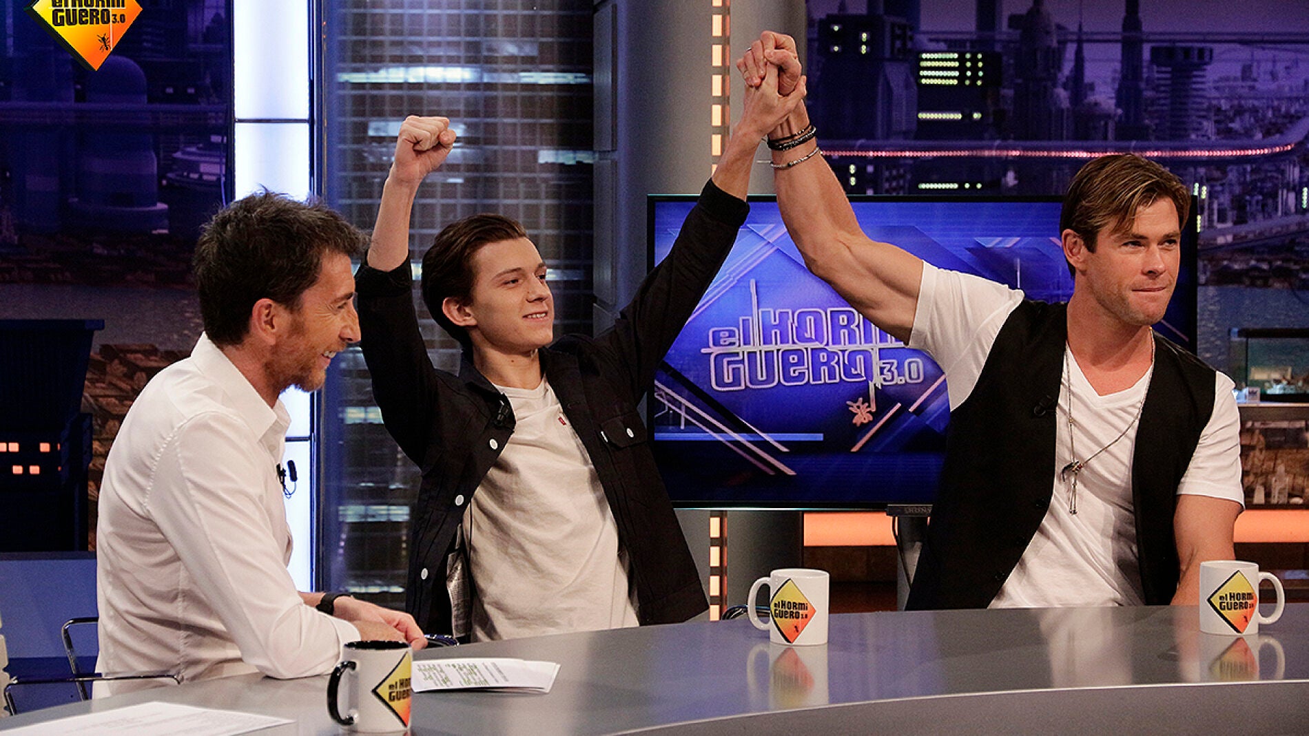 Chris Hemsworth y Tom Holland en 'El Hormiguero 3.0'