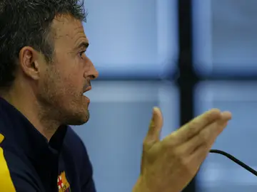 Luis Enrique, durante una rueda de prensa Luis Enrique, durante una rueda de prensa