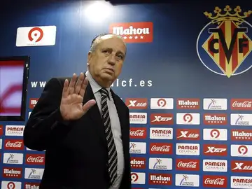 Roig, presidente del Villarreal, en la sala de prensa Roig, presidente del Villarreal, en la sala de prensa