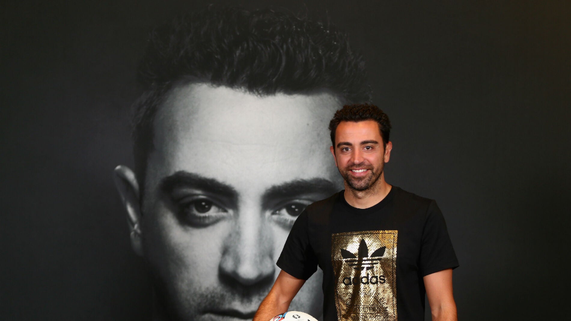 Xavi, en un acto publicitario