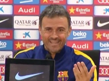 Luis Enrique, en rueda de prensa