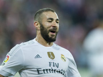 Benzema, con el Real Madrid