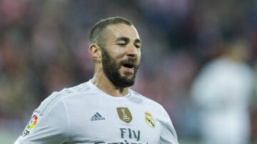 Benzema, con el Real Madrid