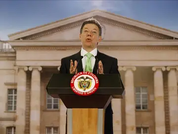 El presidente de Colombia, Juan Manuel santos El presidente de Colombia, Juan Manuel santos