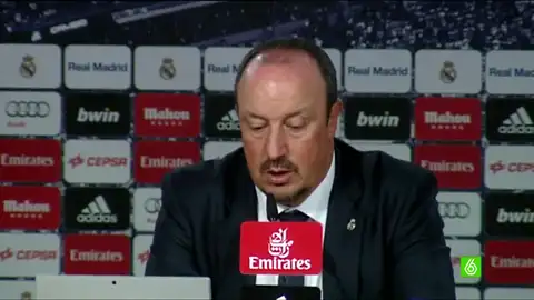 Rafa Benítez, en rueda de prensa tras el partido frente al Getafe Rafa Benítez, en rueda de prensa tras el partido frente al Getafe