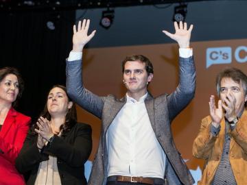 Albert Rivera en un acto de campaña electoral