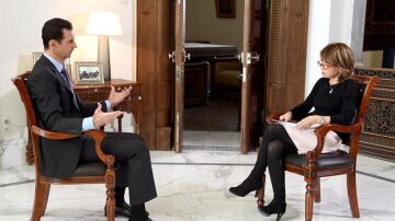 Bashar Al Assad en la entrevista