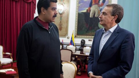 Zapatero con Maduro en Miraflores