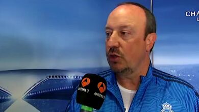 Rafa Benítez, con Susana Guasch: 