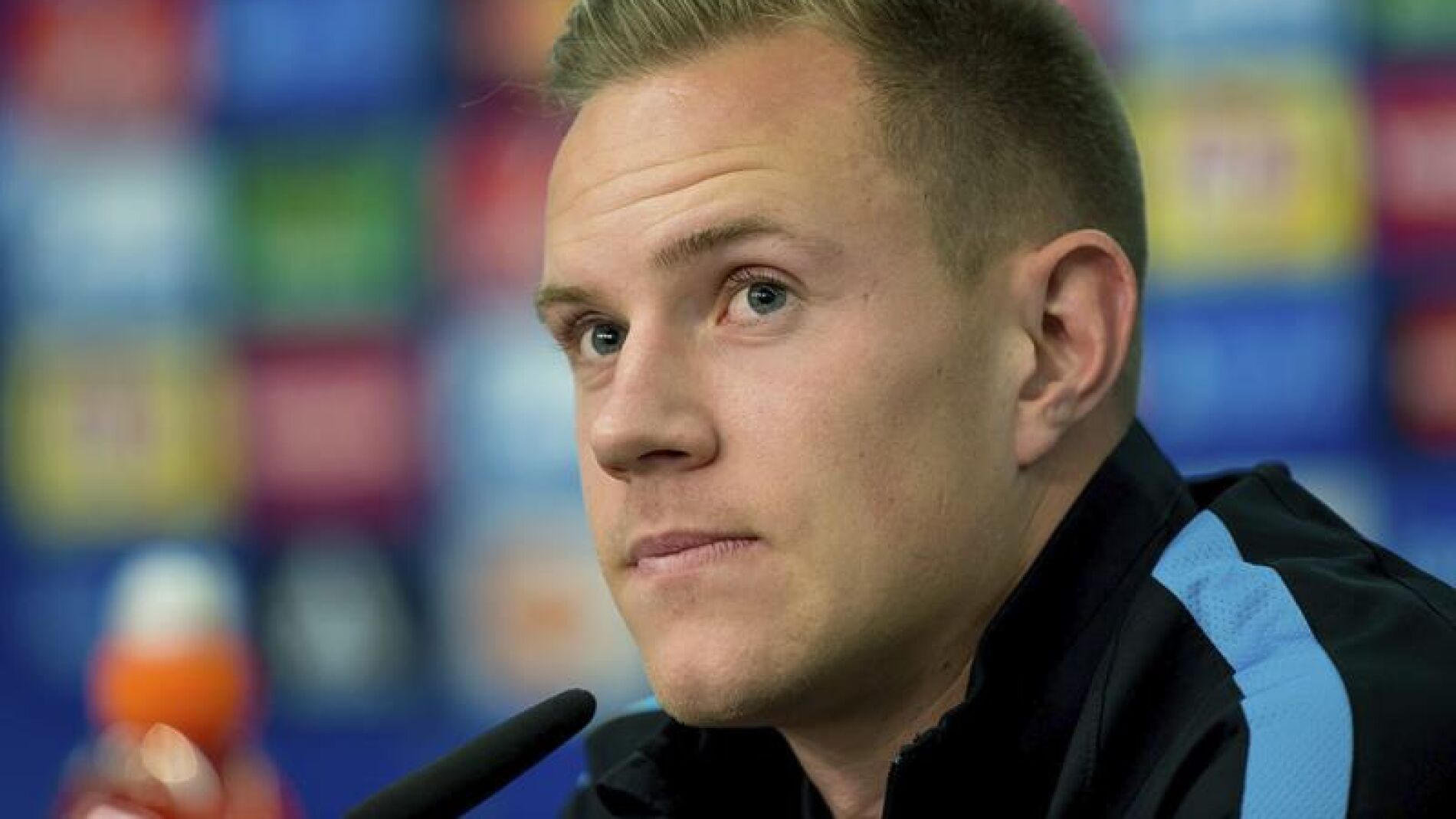 Ter Stegen durante la conferencia de prensa