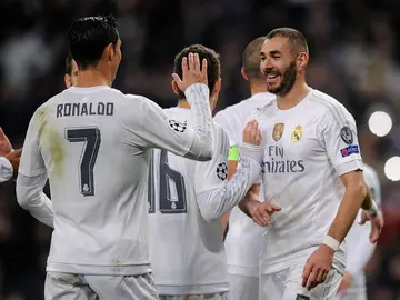 Cristiano Ronaldo celebra un gol ante el Malmö Cristiano Ronaldo celebra un gol ante el Malmö